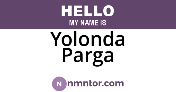 Yolonda Parga
