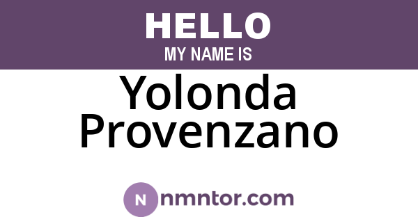 Yolonda Provenzano