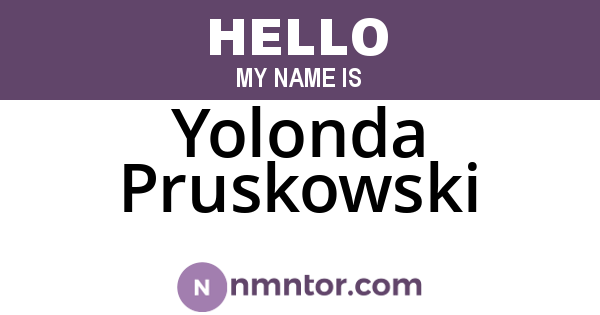 Yolonda Pruskowski