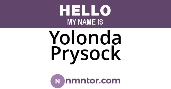 Yolonda Prysock