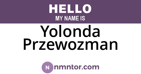 Yolonda Przewozman