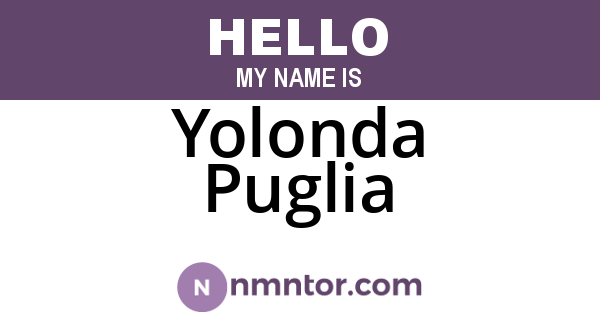 Yolonda Puglia