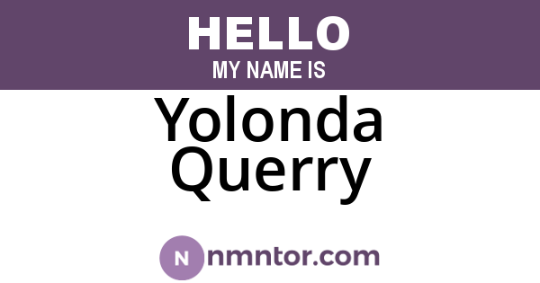 Yolonda Querry