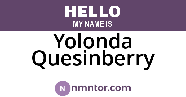 Yolonda Quesinberry