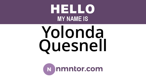 Yolonda Quesnell