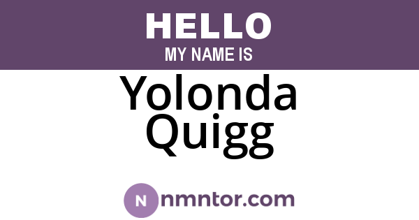 Yolonda Quigg