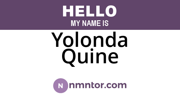 Yolonda Quine