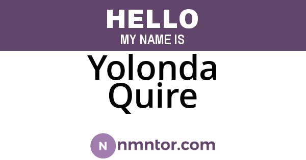 Yolonda Quire