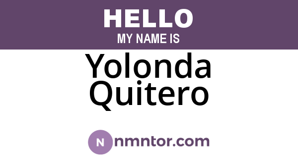 Yolonda Quitero