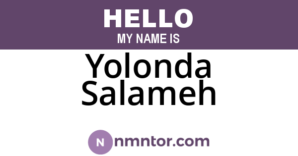Yolonda Salameh