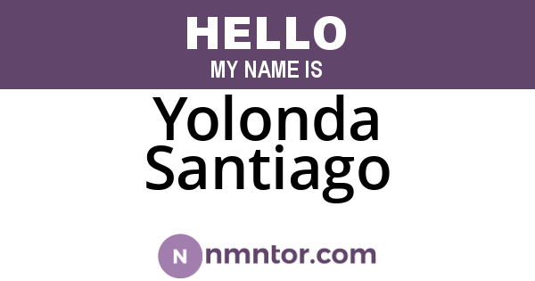 Yolonda Santiago