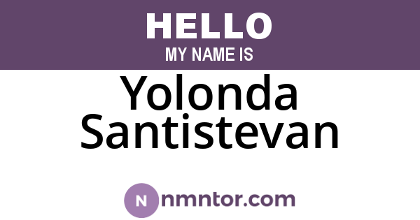 Yolonda Santistevan