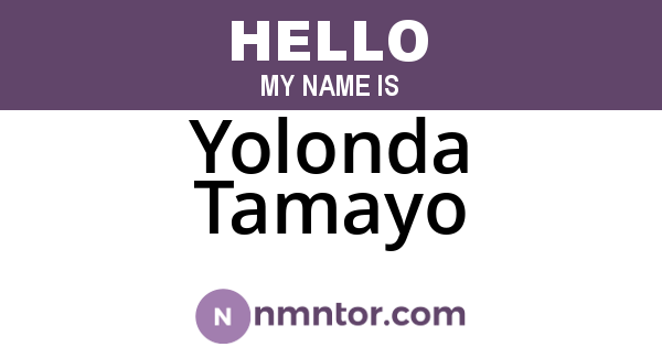 Yolonda Tamayo