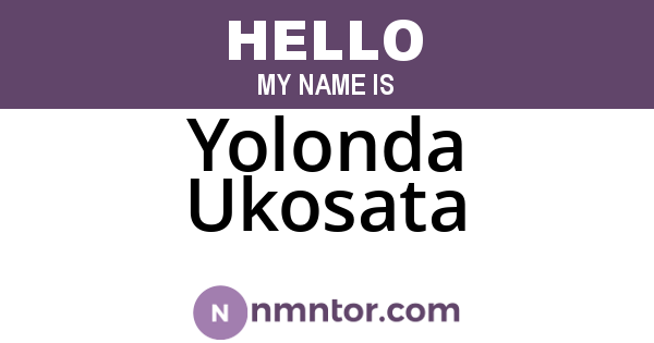 Yolonda Ukosata
