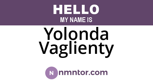 Yolonda Vaglienty