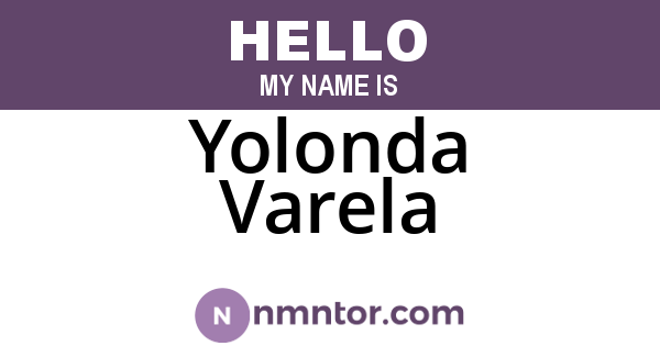 Yolonda Varela