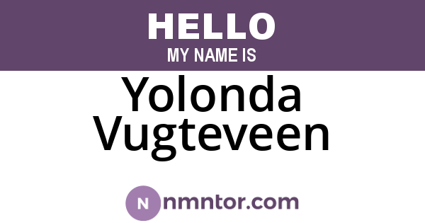 Yolonda Vugteveen