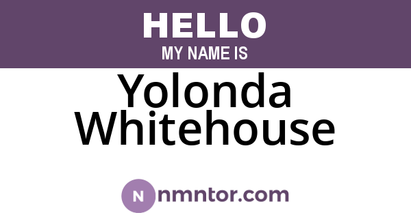 Yolonda Whitehouse