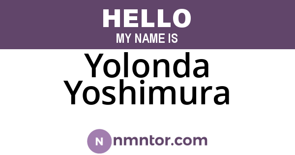 Yolonda Yoshimura