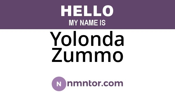 Yolonda Zummo