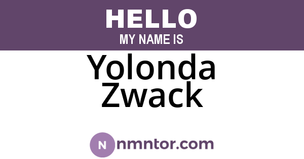 Yolonda Zwack