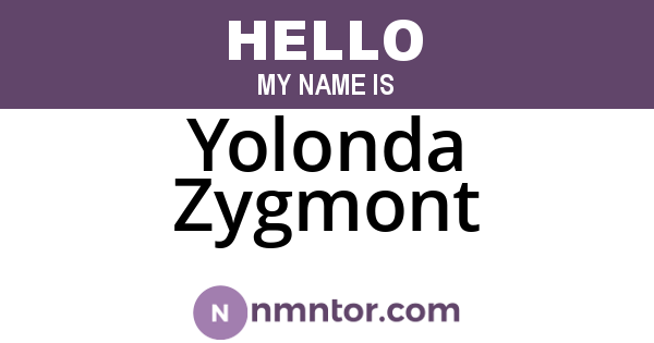 Yolonda Zygmont