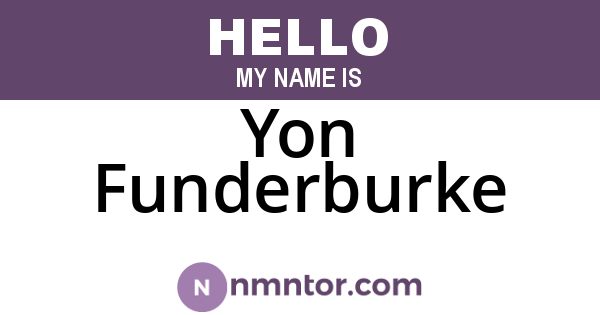 Yon Funderburke