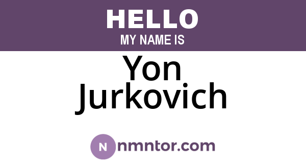 Yon Jurkovich