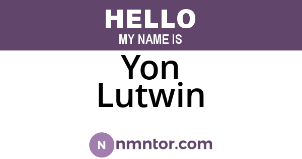 Yon Lutwin