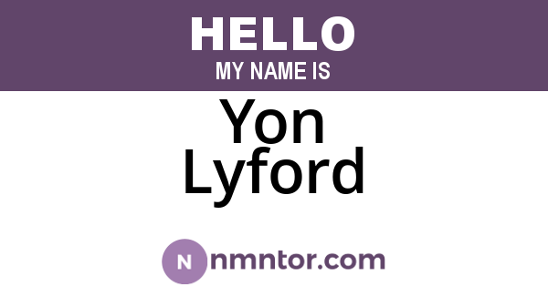 Yon Lyford