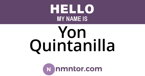 Yon Quintanilla