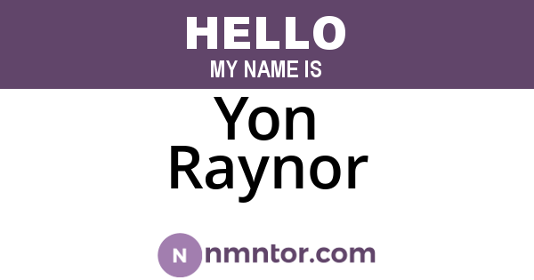 Yon Raynor