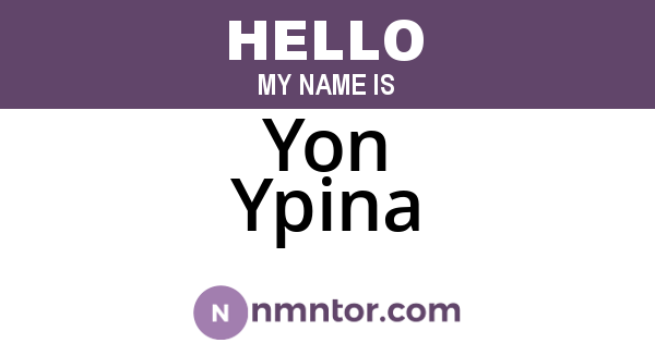 Yon Ypina