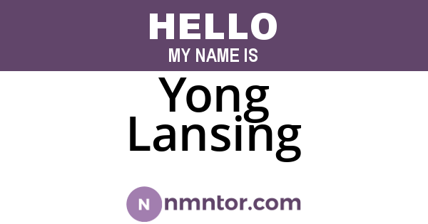 Yong Lansing