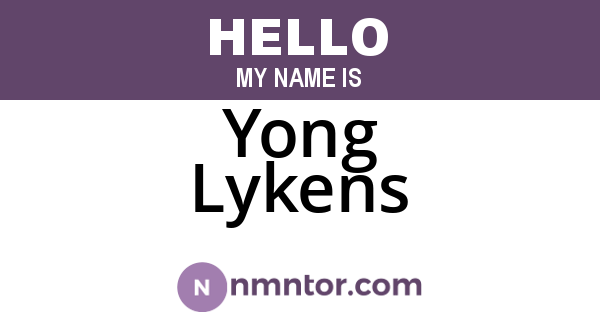 Yong Lykens