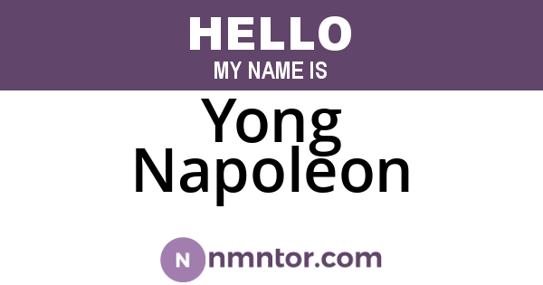 Yong Napoleon