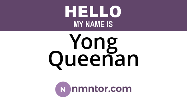 Yong Queenan