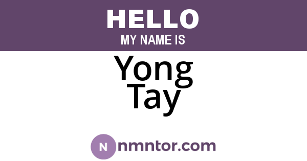 Yong Tay