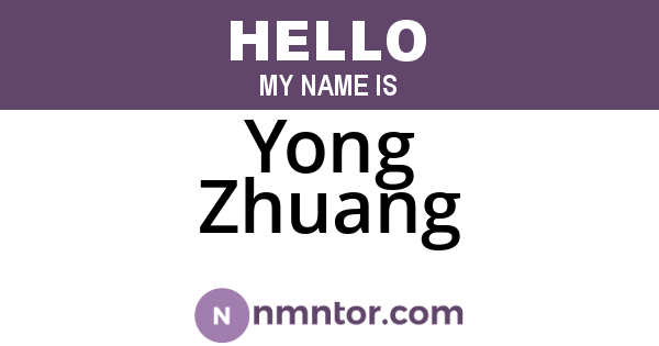 Yong Zhuang