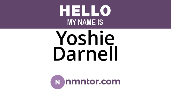 Yoshie Darnell