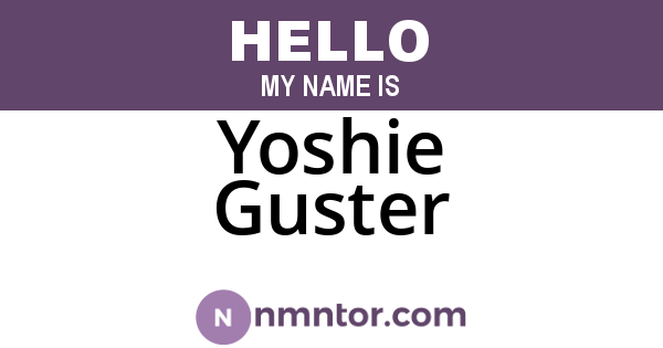 Yoshie Guster