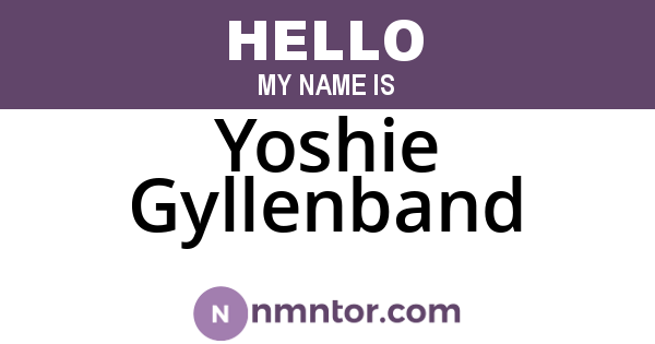 Yoshie Gyllenband