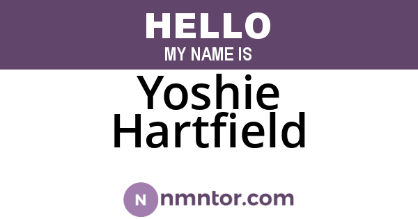Yoshie Hartfield