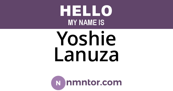 Yoshie Lanuza