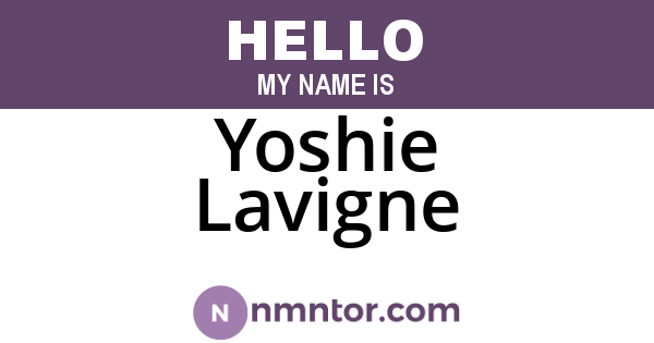 Yoshie Lavigne