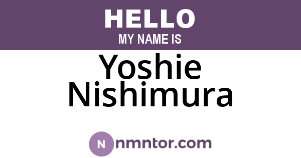 Yoshie Nishimura