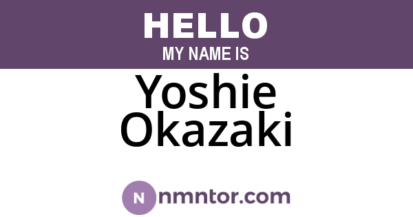 Yoshie Okazaki