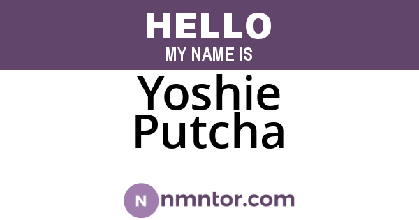 Yoshie Putcha