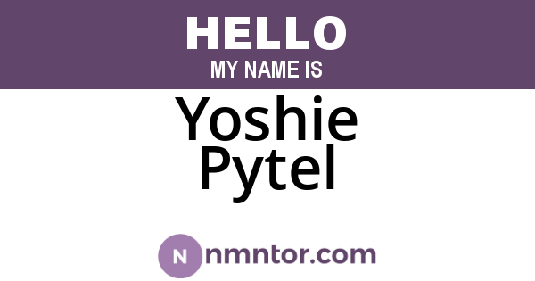 Yoshie Pytel