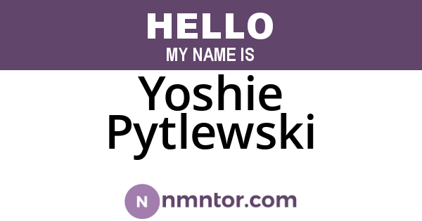 Yoshie Pytlewski